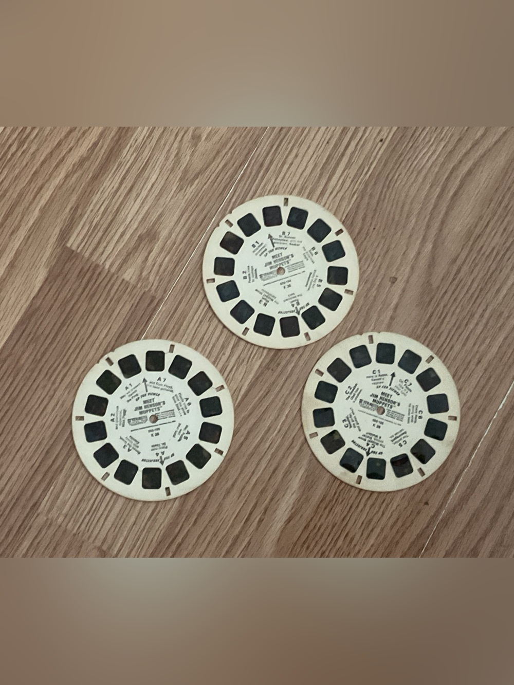 Vintage View-Master Reels (3) - MEET JIM HENSON MUPPETS